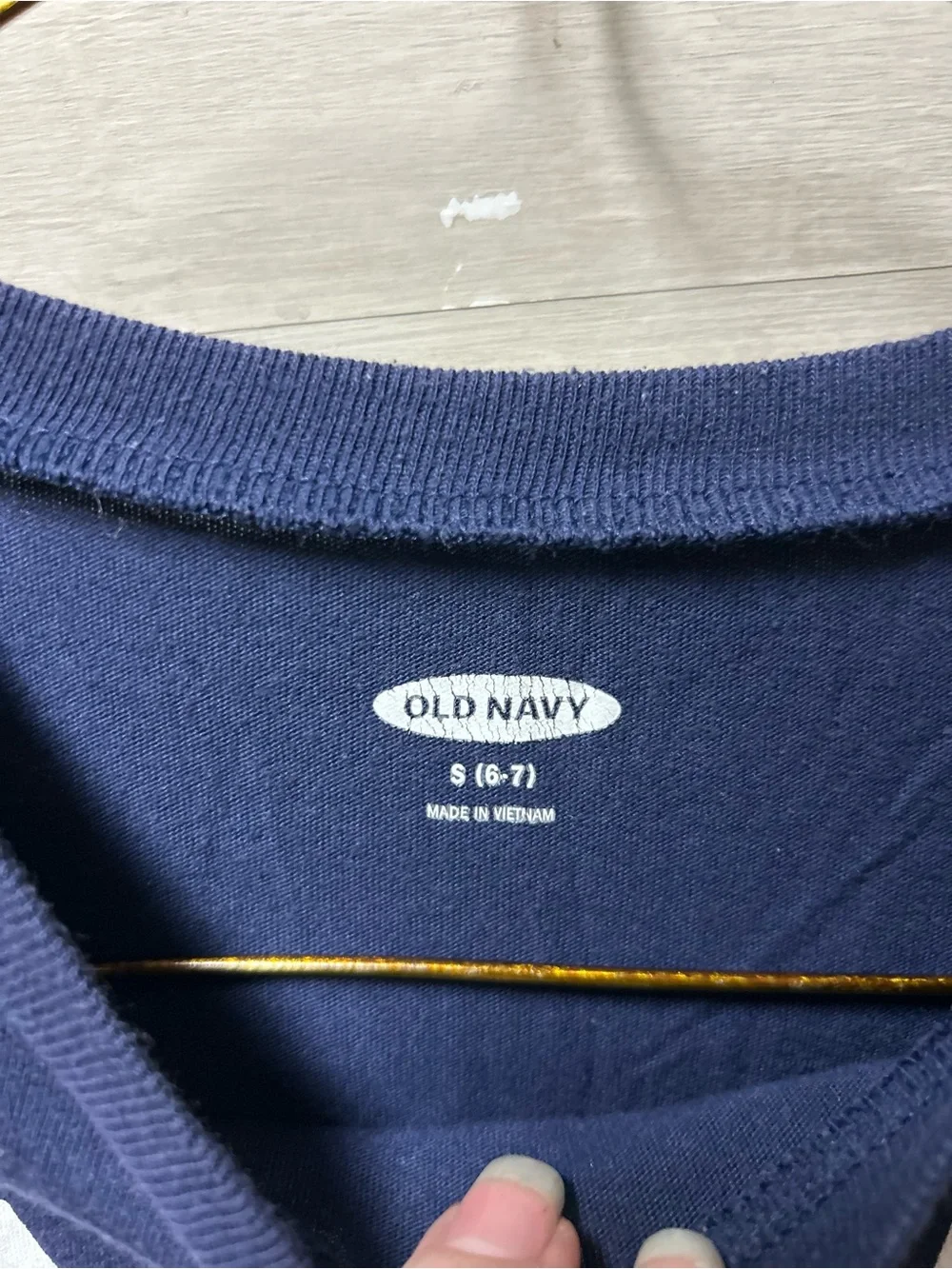 Old Navy Navy Short-Sleeve Graphic Tee with Flag